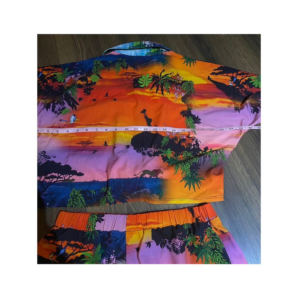 EUC ASOS x Disney Lion King Tropical 2-piece outfit Size 6 top, Size 8 bottom - Picture 6 of 12